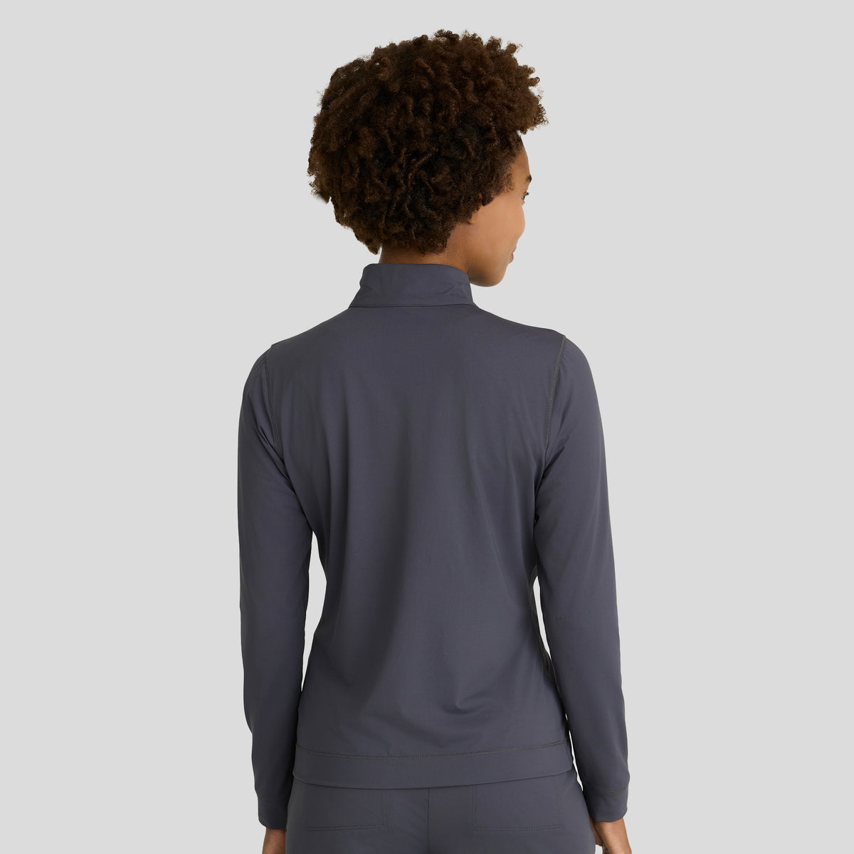 Atlas Women's Mock Neck Long Sleeve Top | Pewter