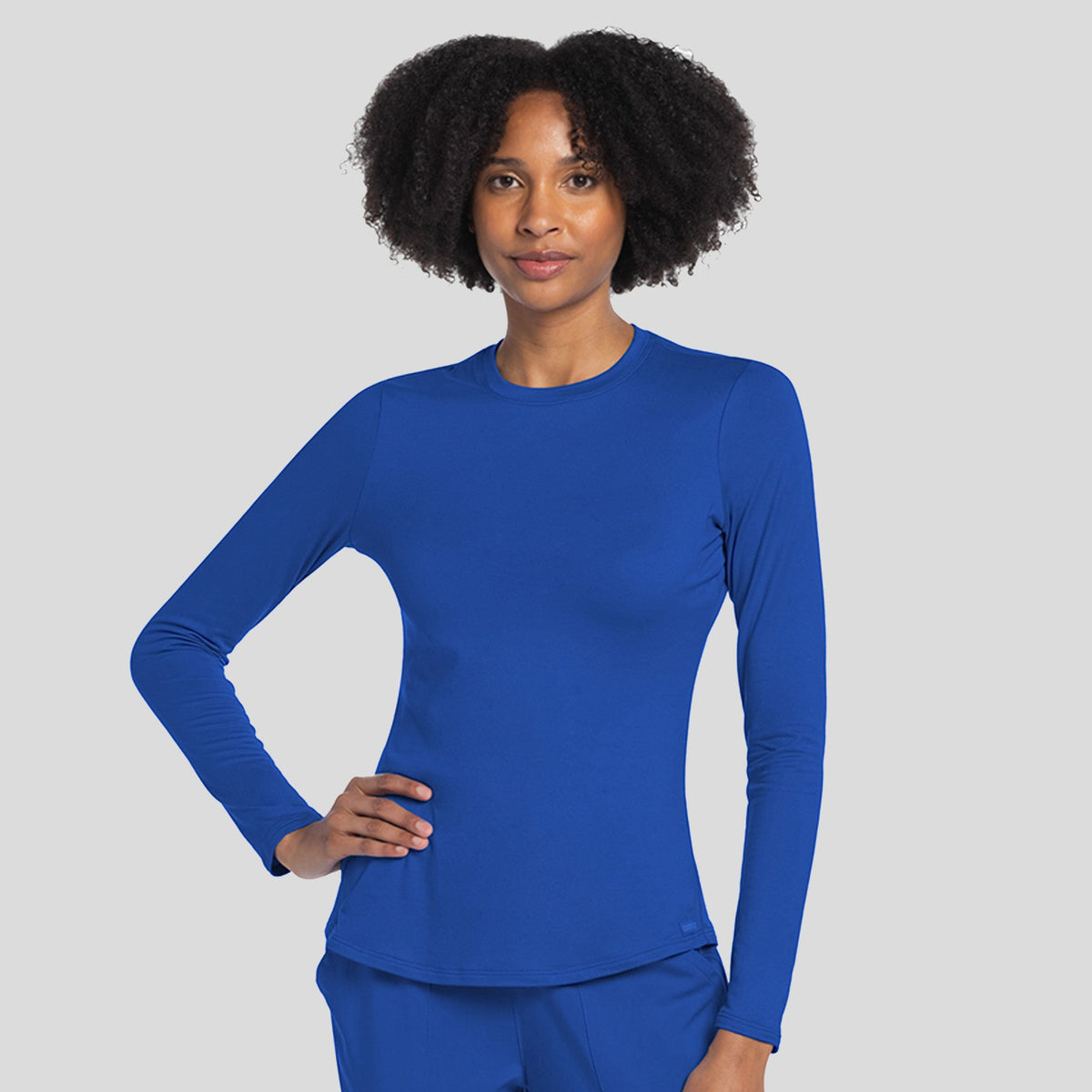 Long Sleeve Underscrub Knit Tee | Royal