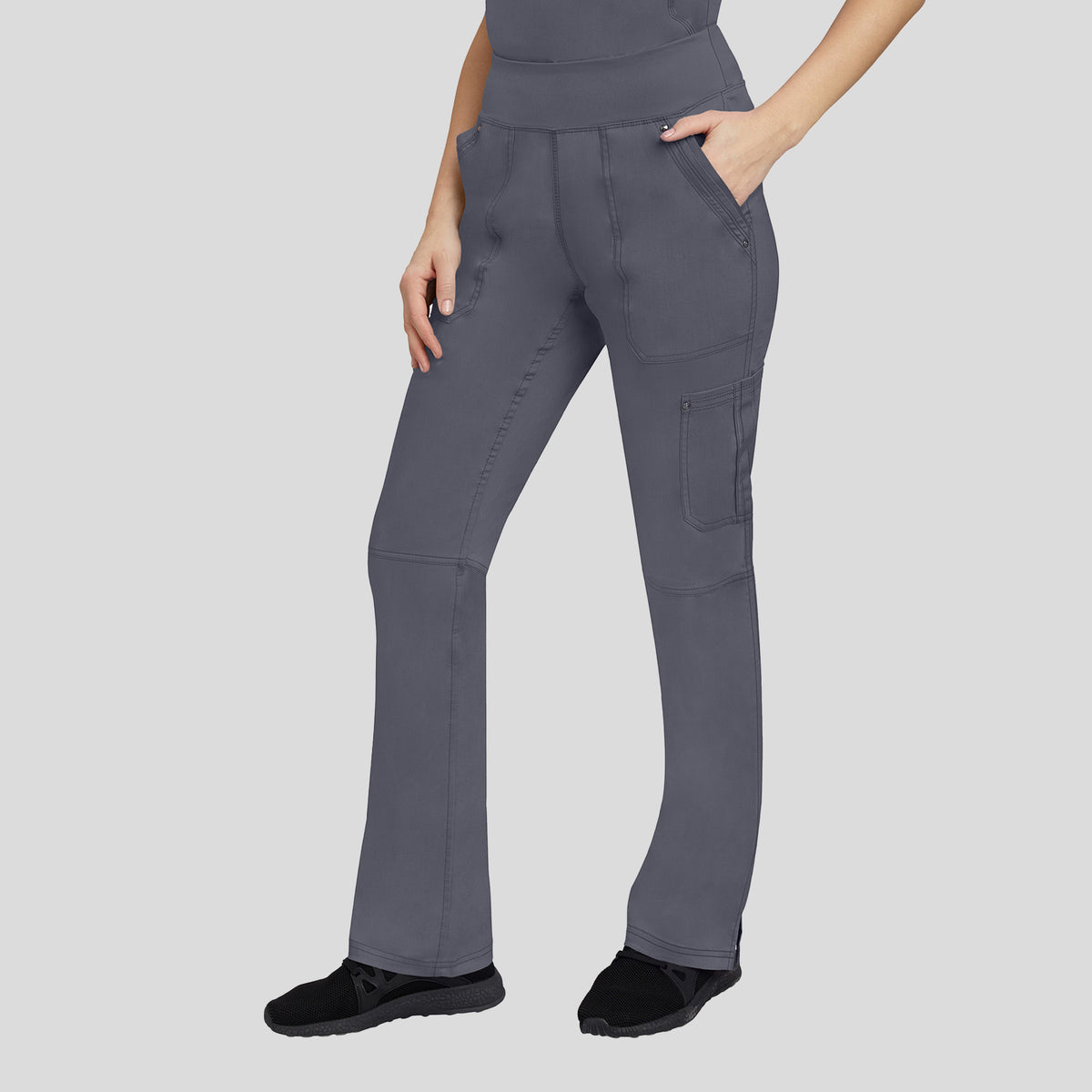 Tori Yoga Scrub Pant | Pewter