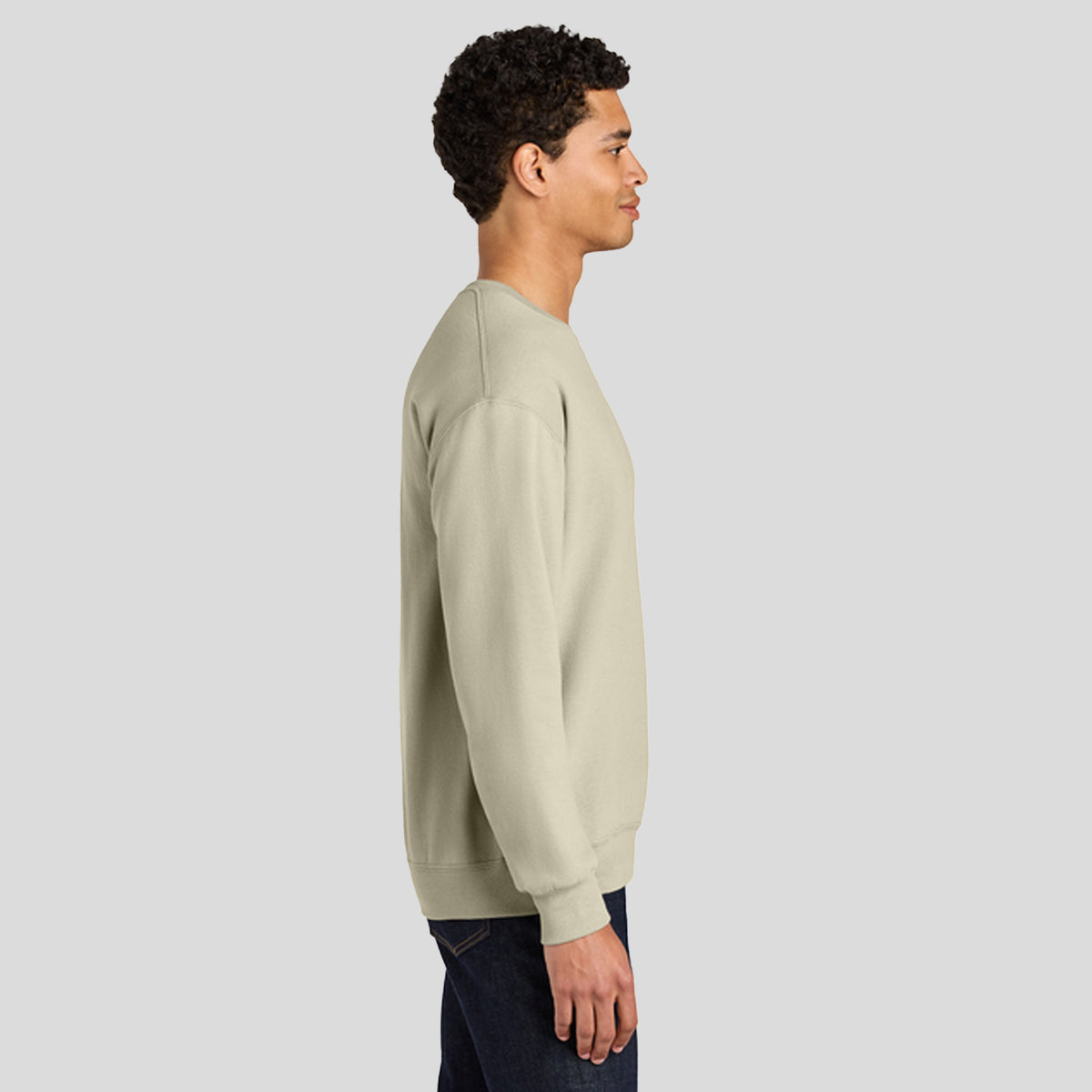 Ultimateβ’ Unisex CVC Ring Spun Crewneck Sweatshirt | Putty