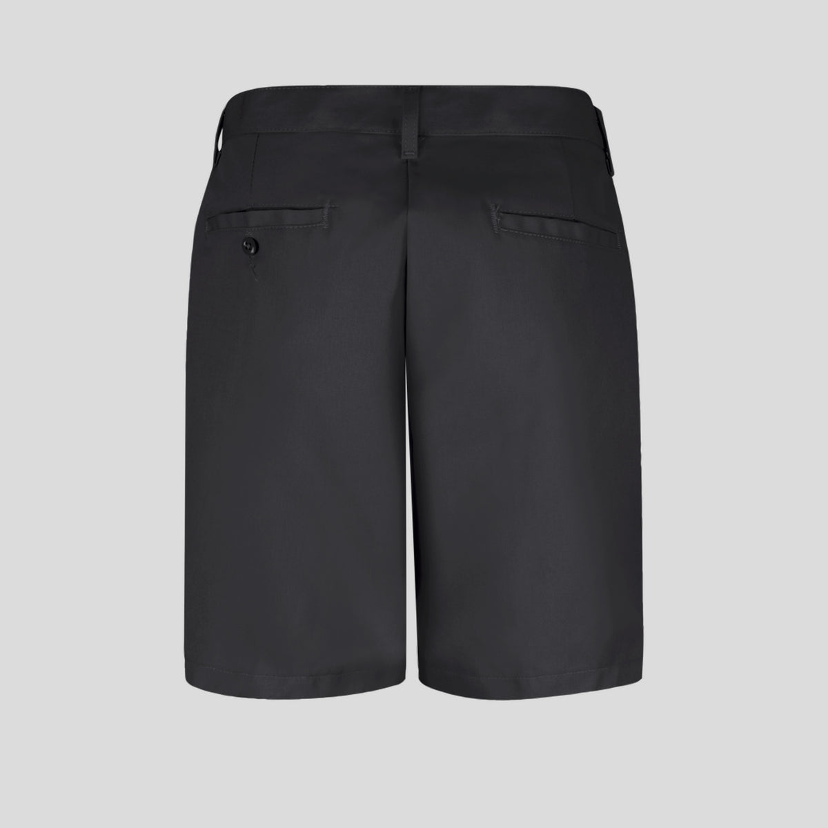 Women's Plain Front Shorts-8" Inseam | Black