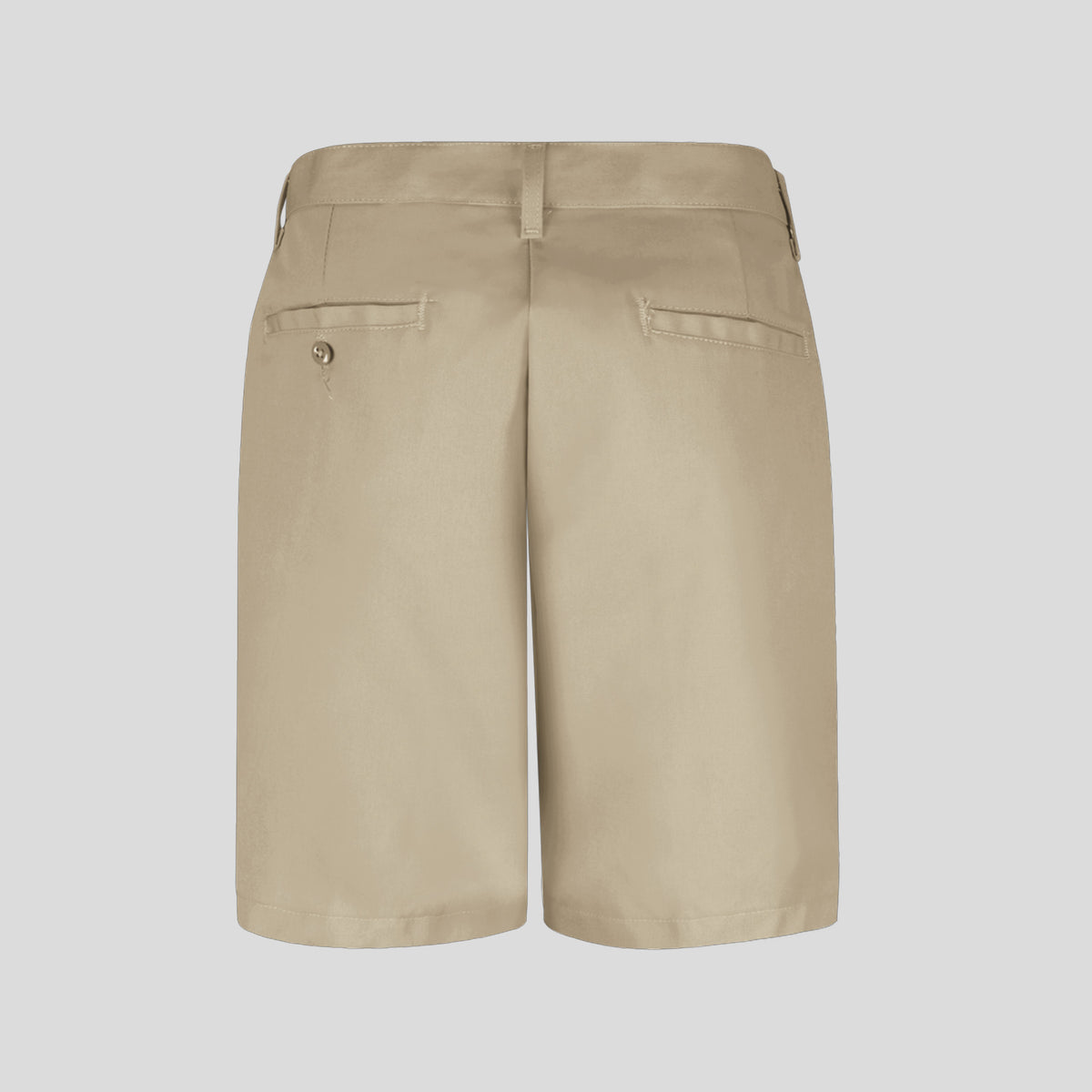 Women's Plain Front Shorts-8" Inseam | Tan