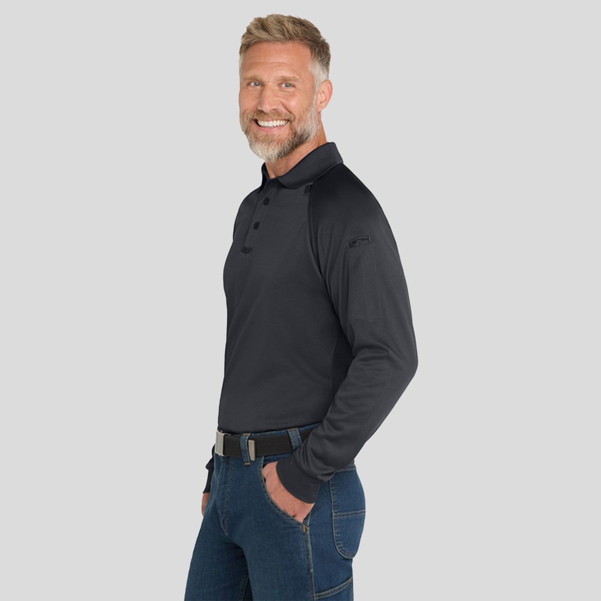 Select Long Sleeve Snag-Proof Tactical Polo | Charcoal
