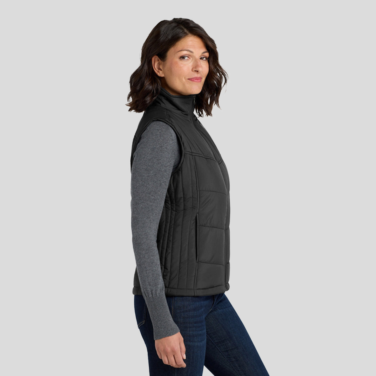 Women's Puffy Vest | Black