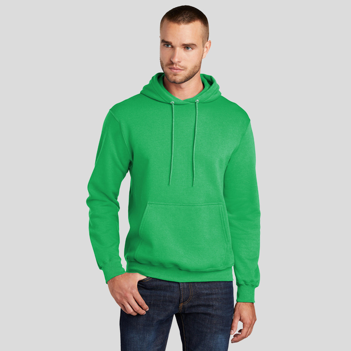 Core Fleece Pullover Hooded Sweatshirt | Clover Green