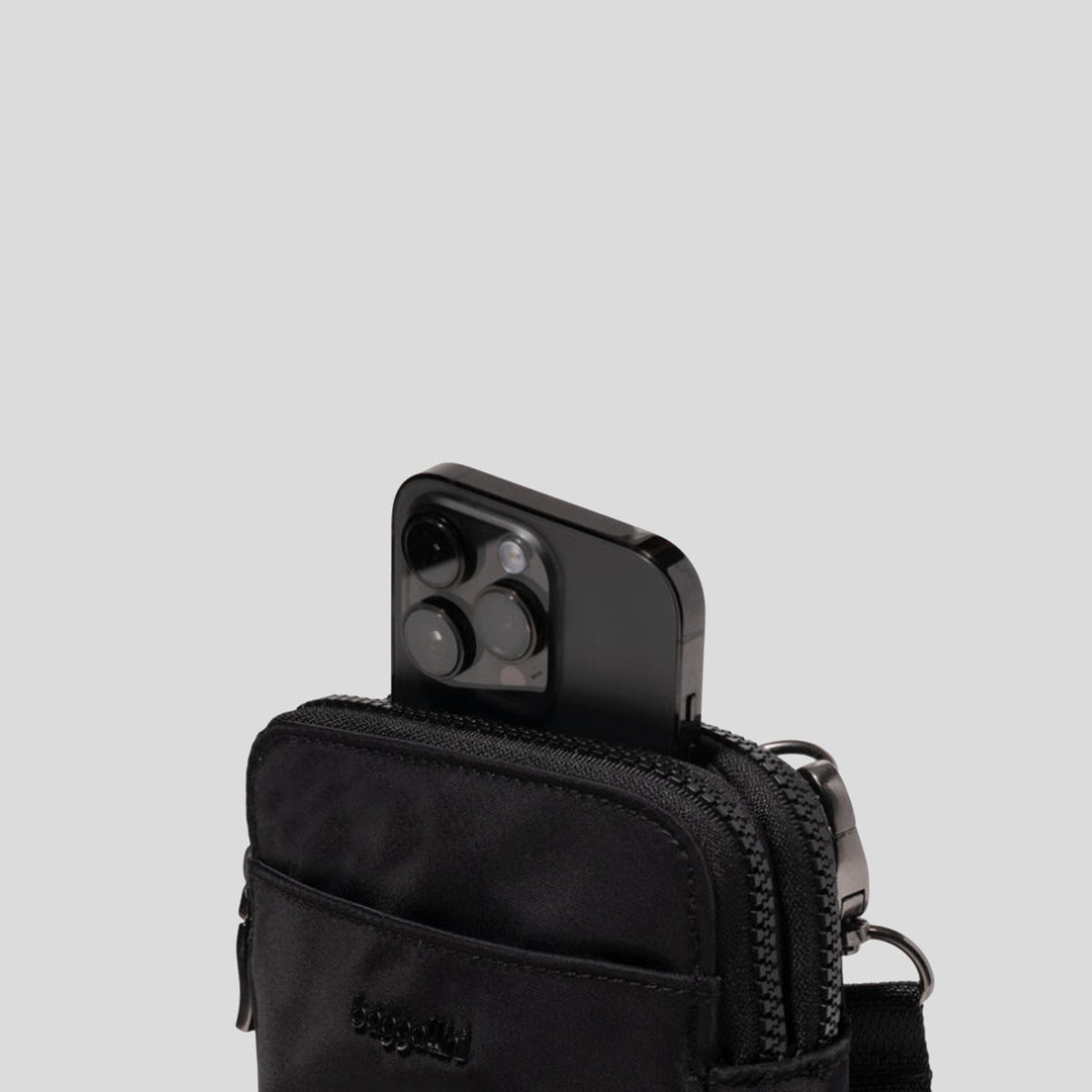 Modern Take Two RFID Crossbody | Black Twill