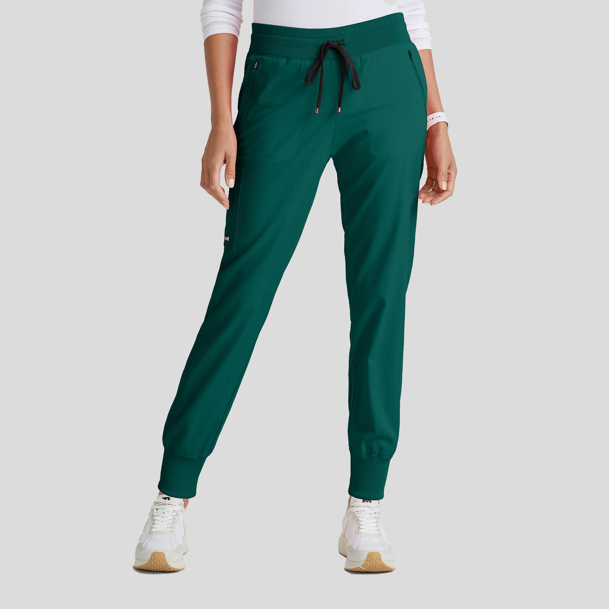 Eden 5-Pocket Mid-Rise Jogger Scrub Pant | Hunter