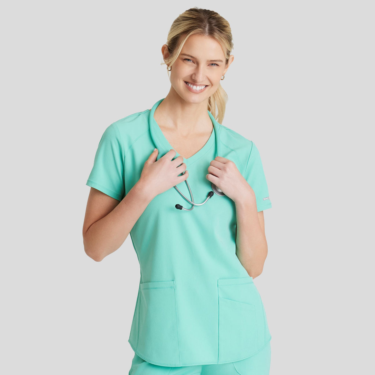 Breeze Scrub Top | Light Jade