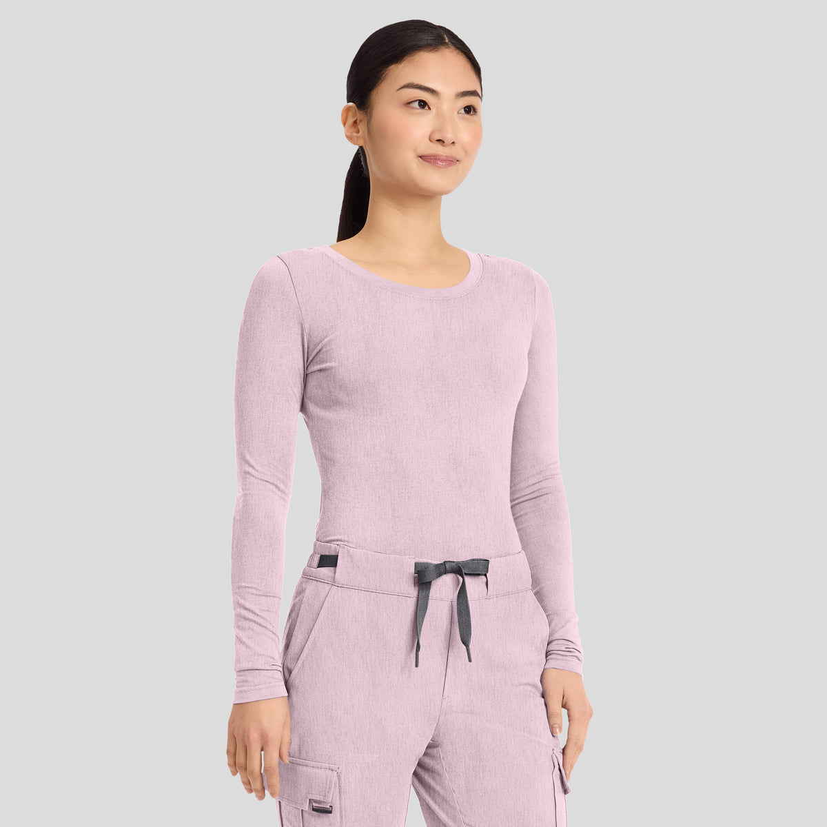 Women's Melissa Long Sleeve Stretch T-Shirt | Pink Pearl