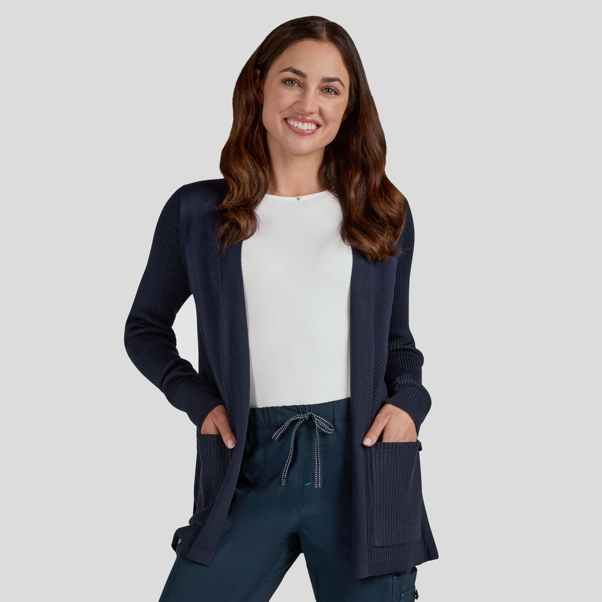 Kori Women's 2-Pocket Sweater Wrap | Navy