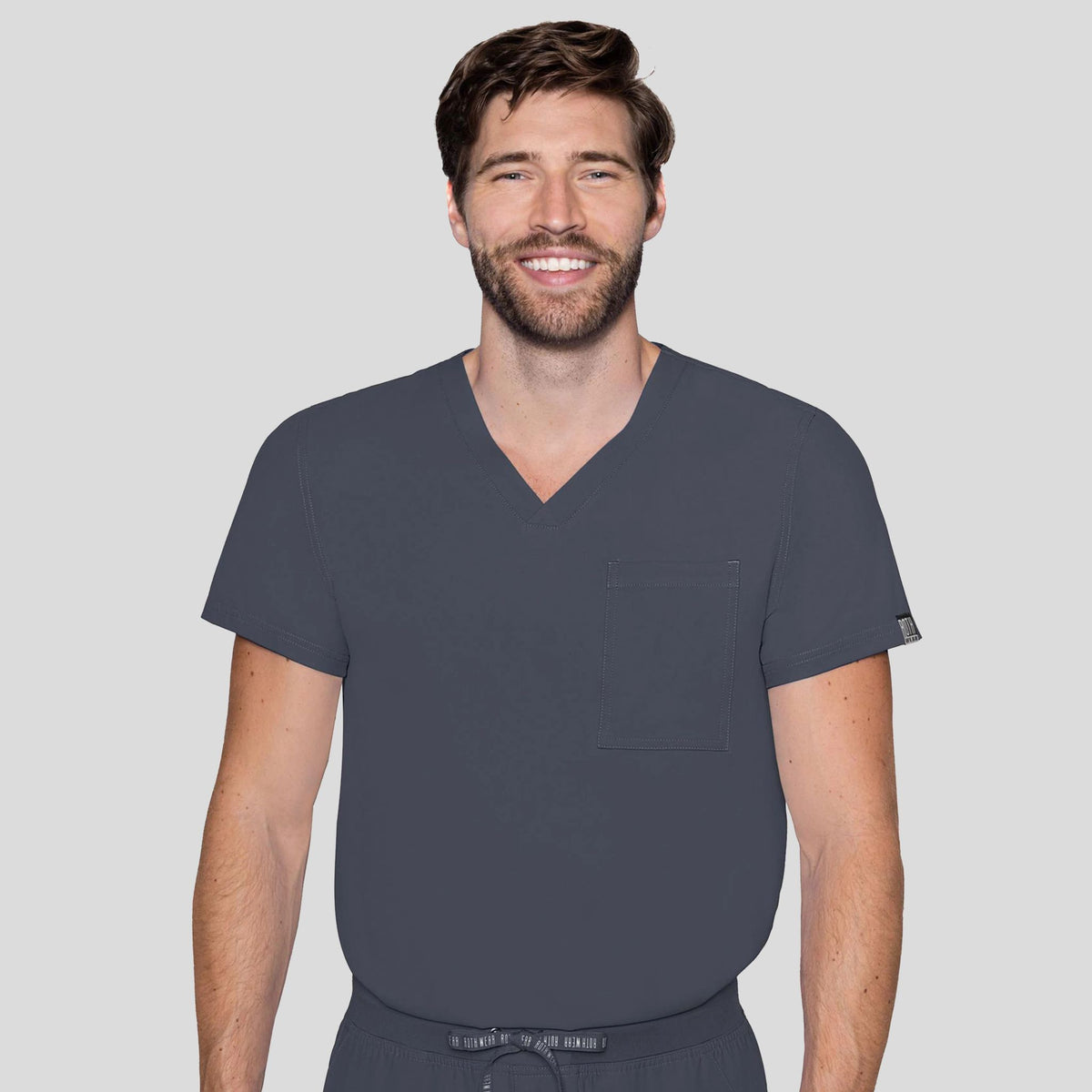 Mens 1 Pocket Top | Pewter