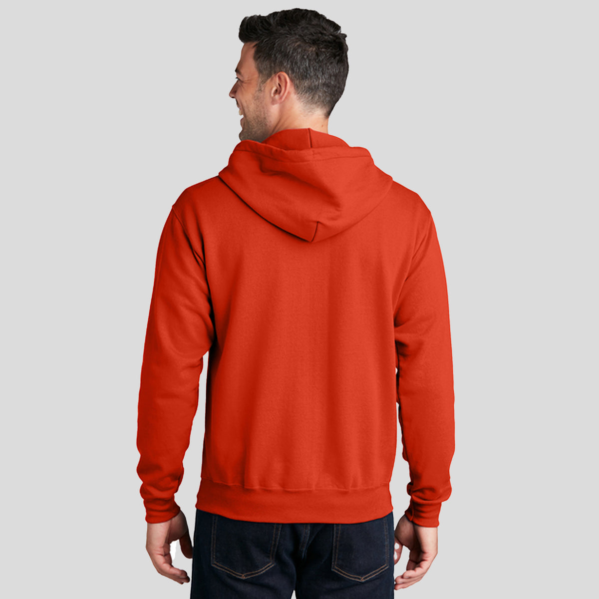 Core Fleece Full-Zip Hooded Sweatshirt | Orange