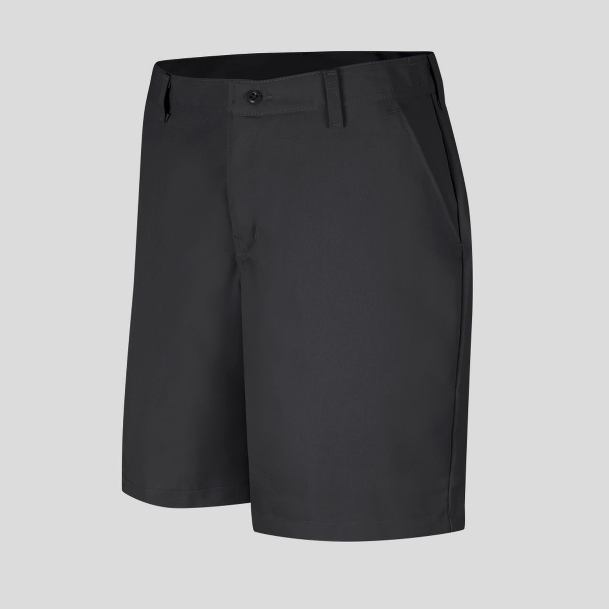 Women's Plain Front Shorts-8" Inseam | Black