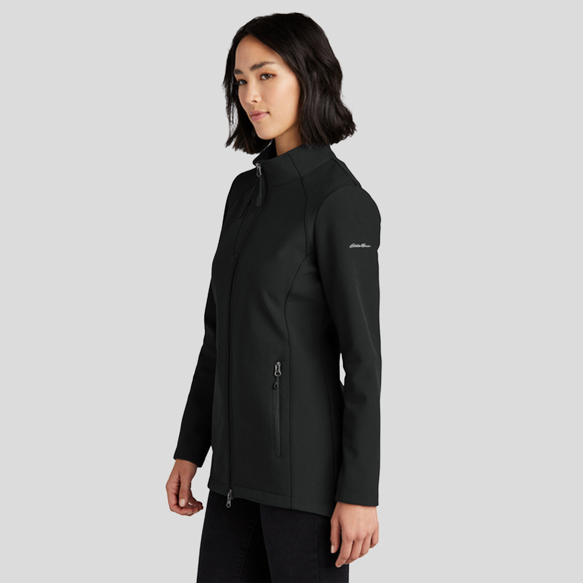 Women's Stretch Soft Shell Jacket | Deep Black