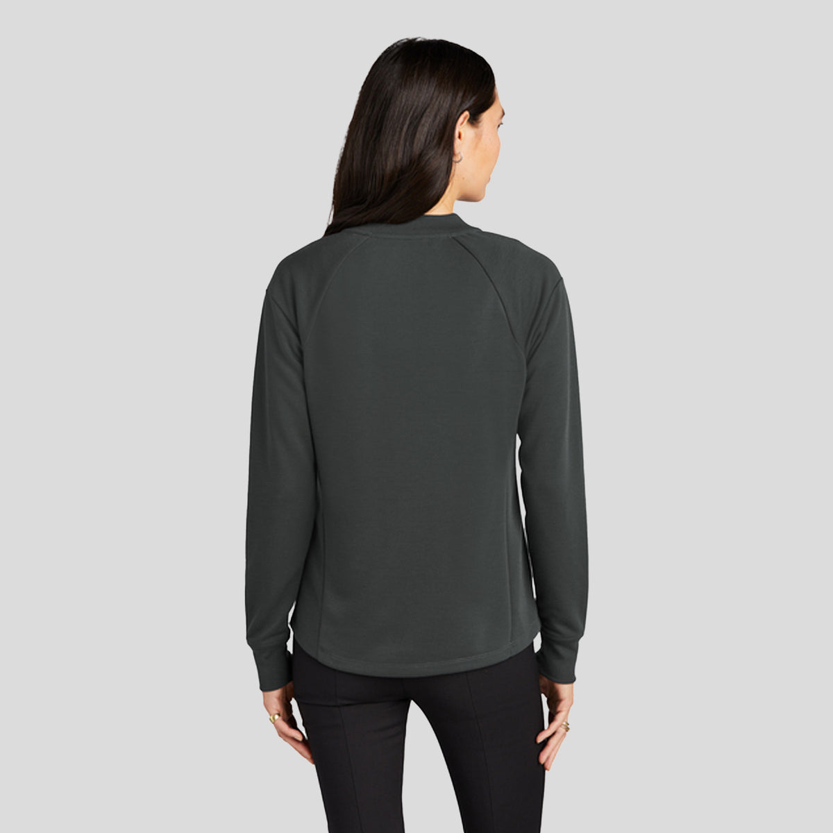 Women's Double-Knit Bomber | Anchor Grey