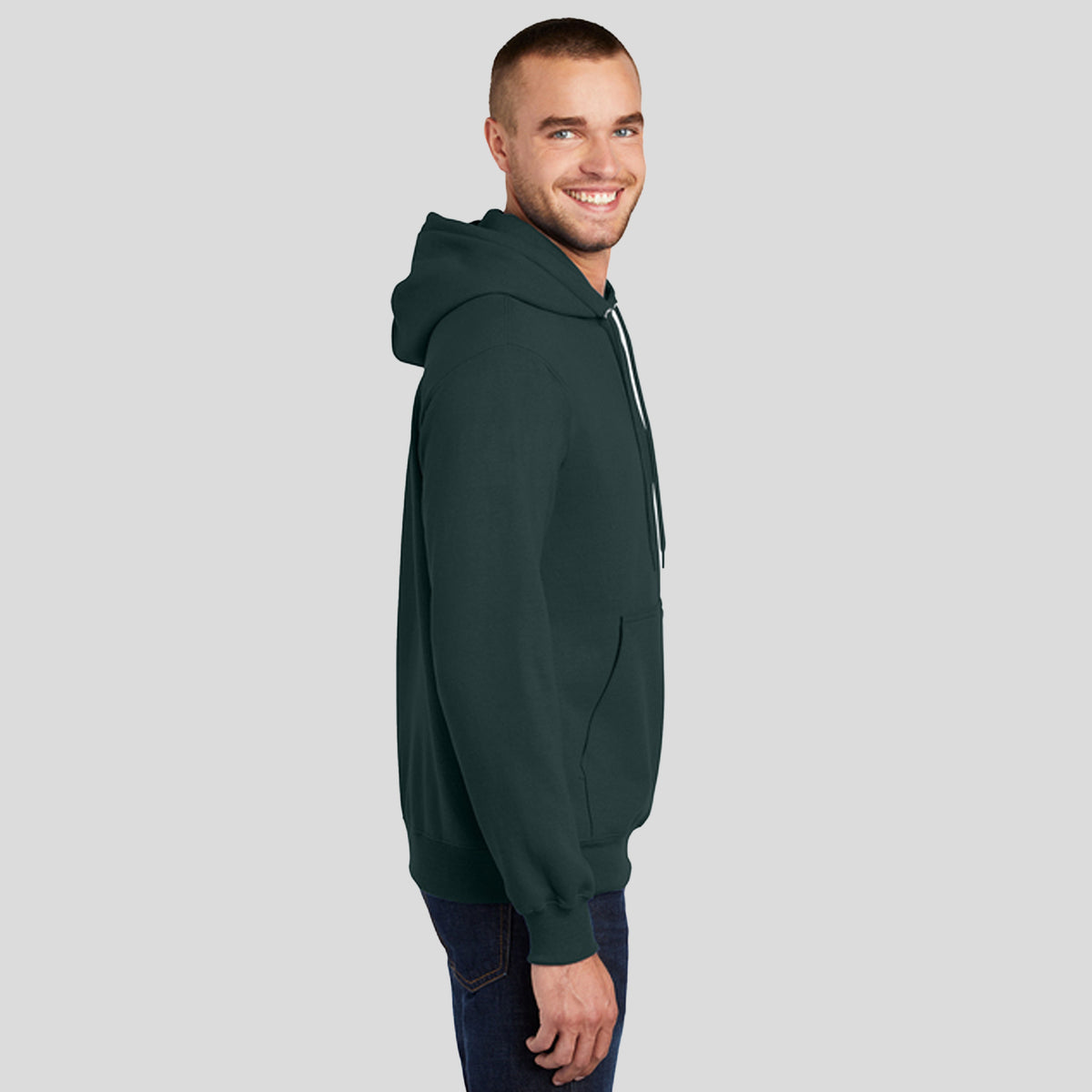 Core Fleece Pullover Hooded Sweatshirt | Dark Green