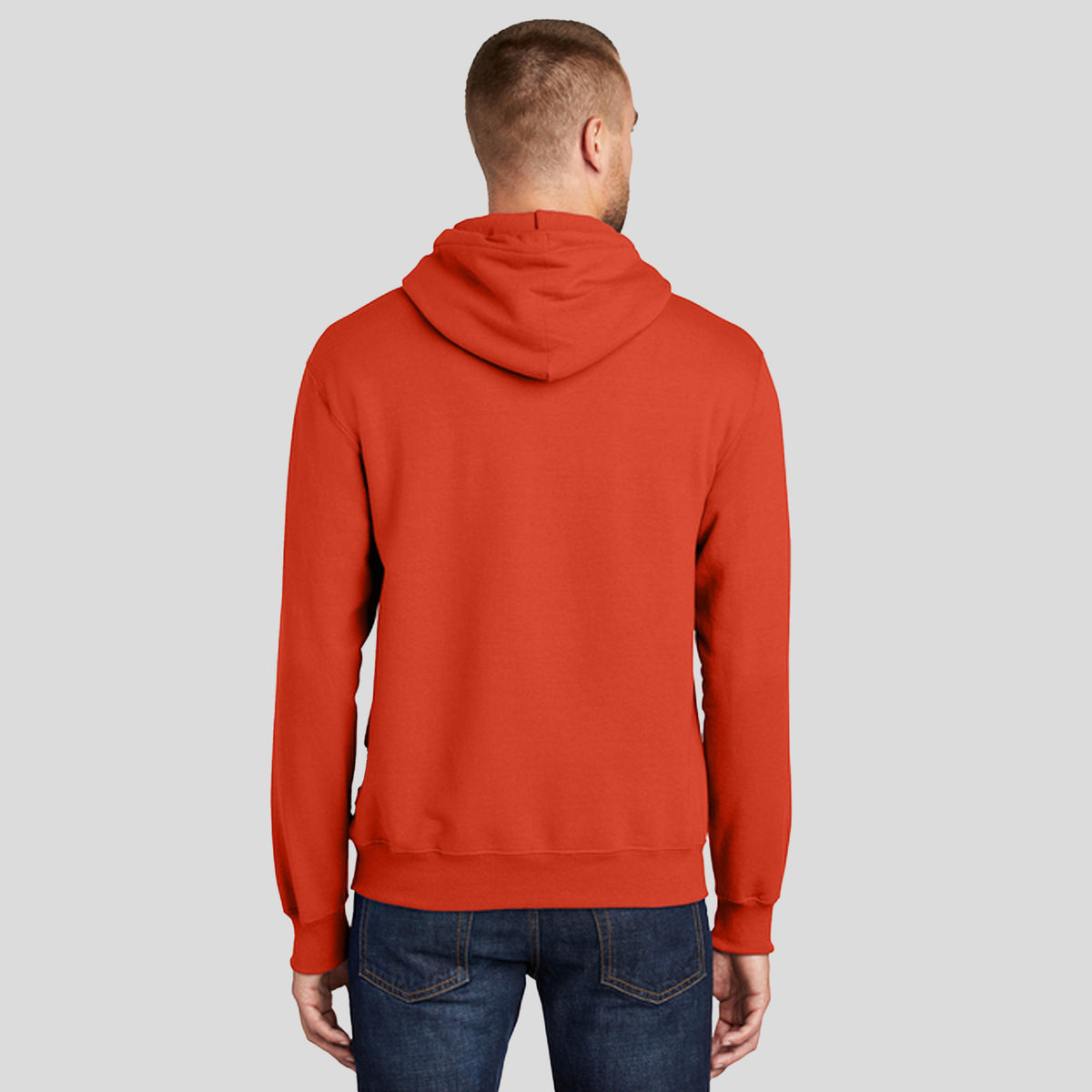 Tall Essential Fleece Pullover Hooded Sweatshirt | Orange