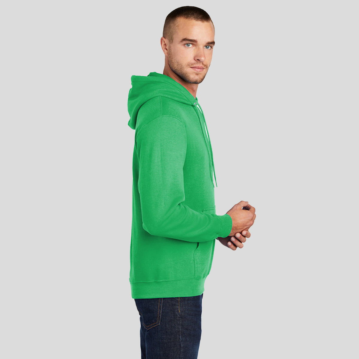 Core Fleece Pullover Hooded Sweatshirt | Clover Green
