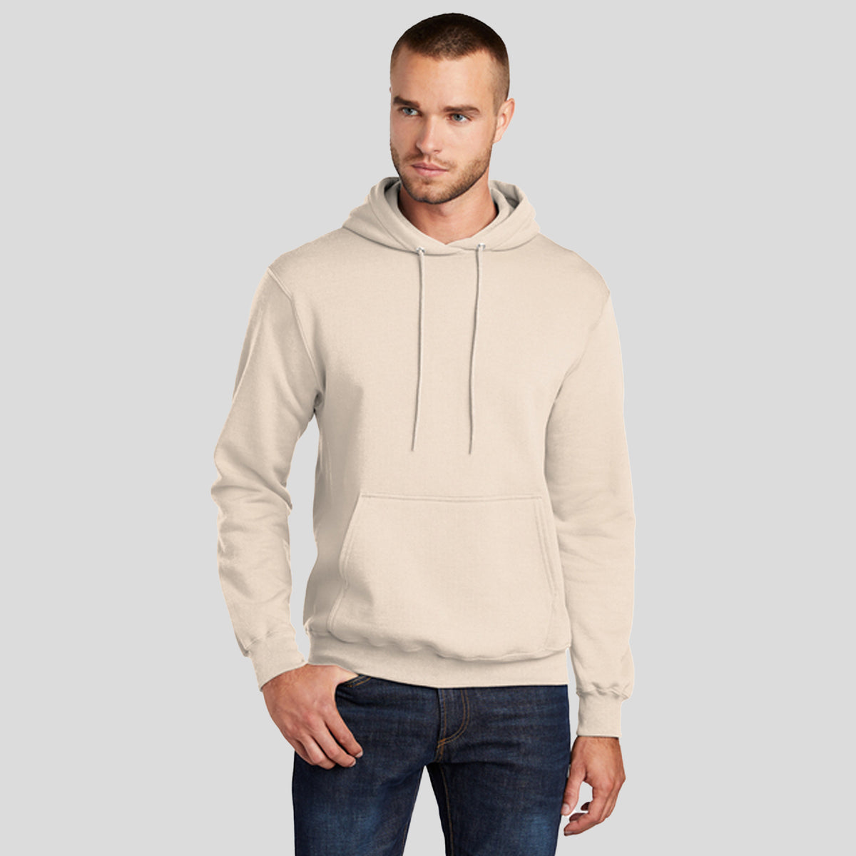 Core Fleece Pullover Hooded Sweatshirt | Natural