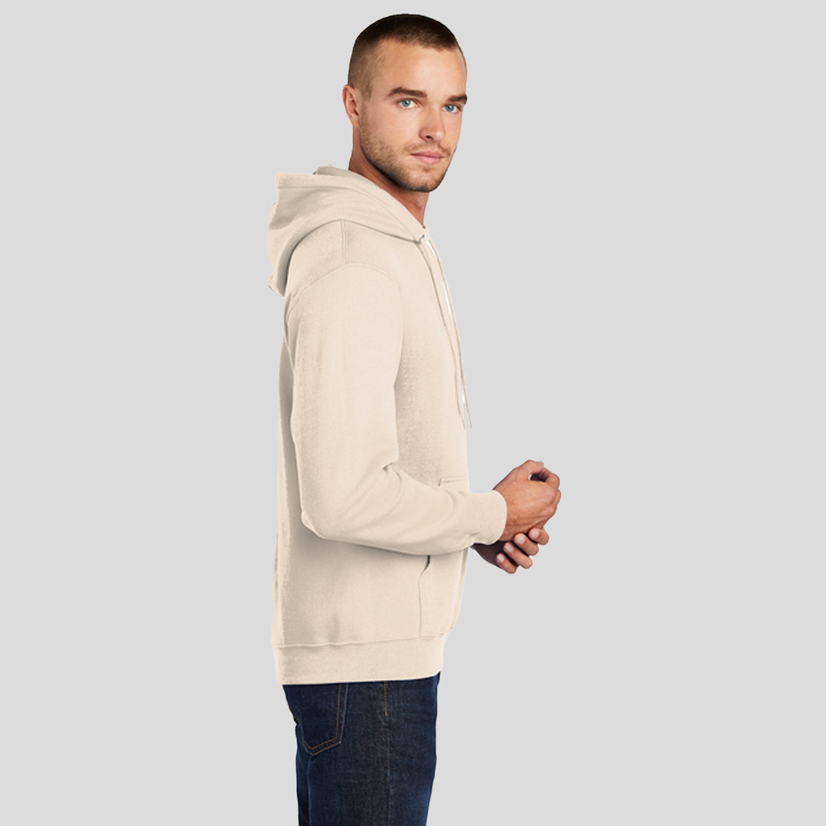 Core Fleece Pullover Hooded Sweatshirt | Natural