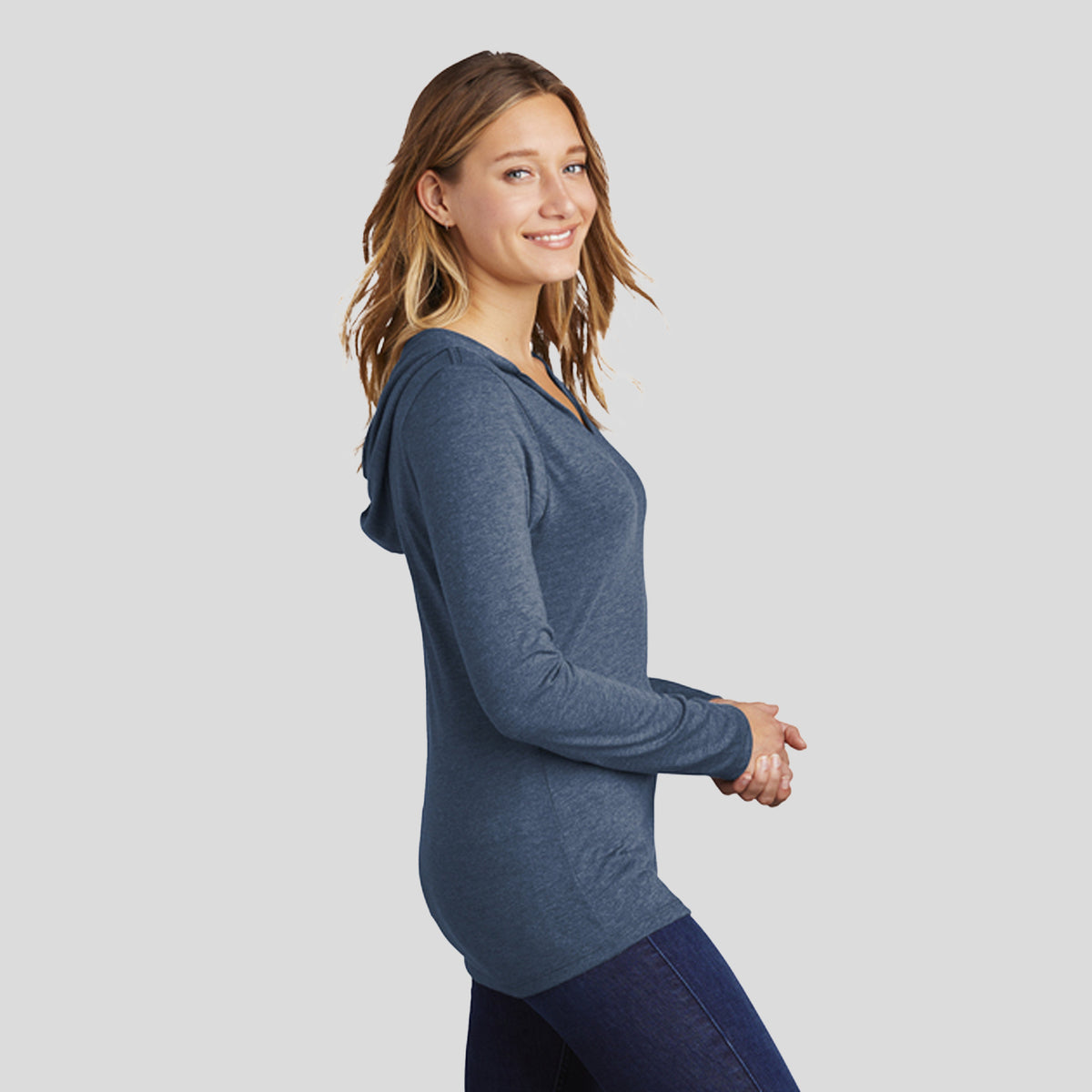 Women’s Perfect Tri ® Long Sleeve Hoodie | Navy Frost