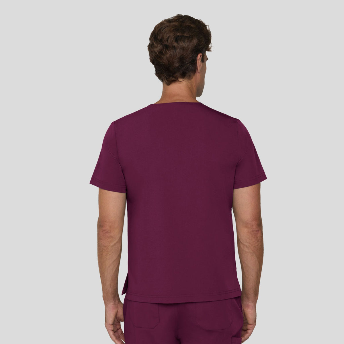 Tempo Men's 1 Pocket V-Neck Top | Wine